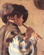 TERBRUGGHEN, Hendrick The Flute Player et oil painting artist